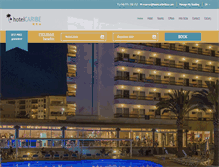 Tablet Screenshot of hotelcaribeibiza.com